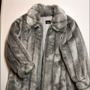 Dennis Basso faux fur coat